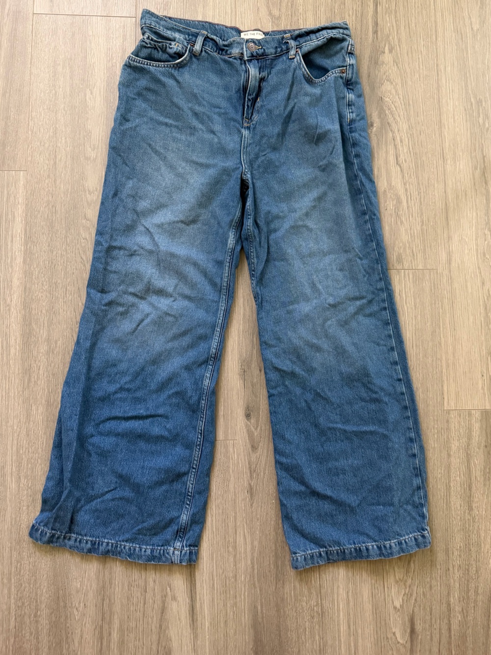 Free People We The Free Stride Straight’n Wide Jeans - Picture 3 of 7